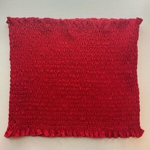 Red Cropped Tube Top Size S/M